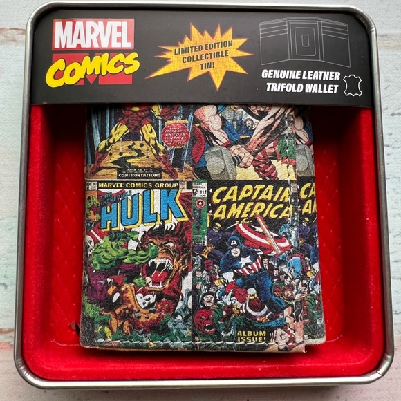 Marvel Multi Hero Patterned Wallet. New in box - Picture 4 of 7